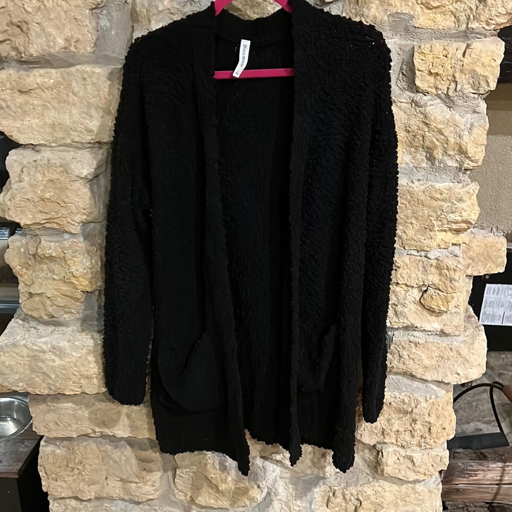 Soft. Black. Women’s cardigan.